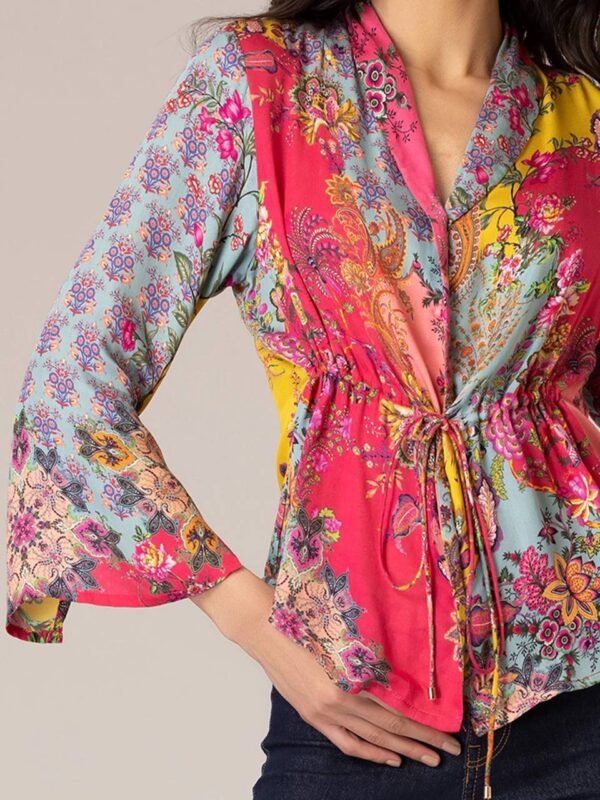 Svc Cotton Printed Shirt Jacket Top