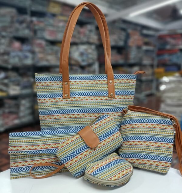 Beautiful Ikkat Print Handbags Combo