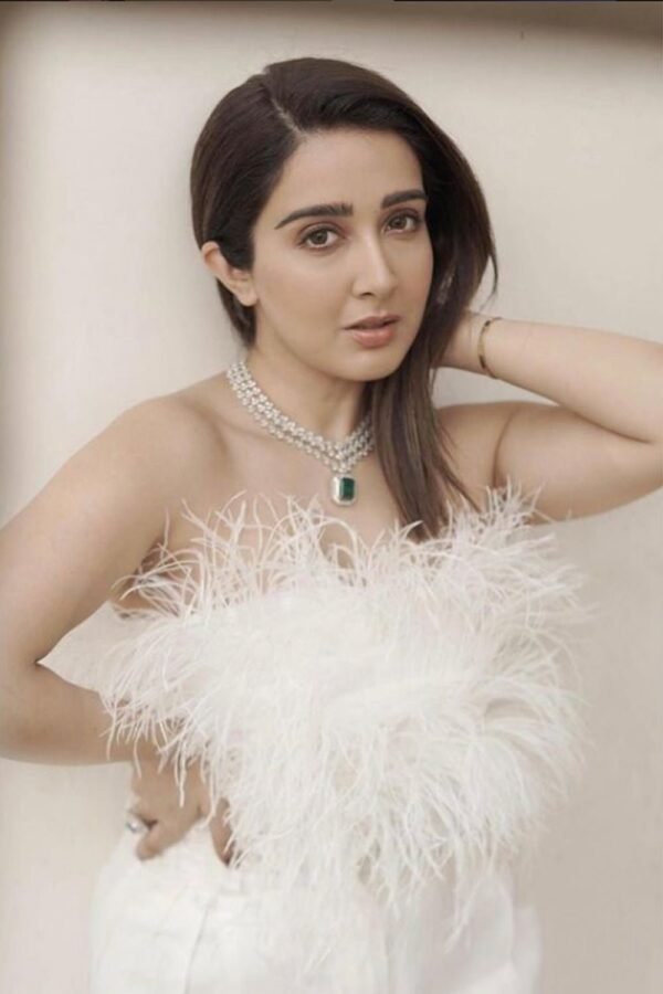 Sanjana Batra In Our White Feather Top