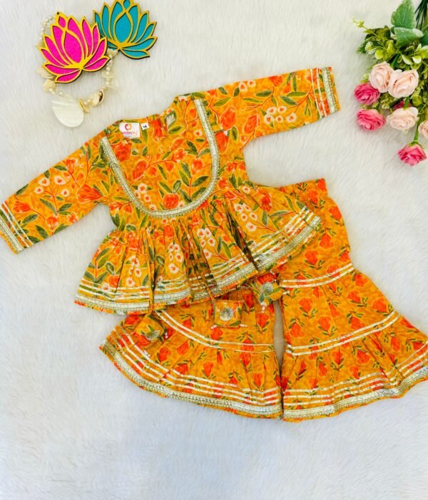 Marigold Ethnic Sharara Set