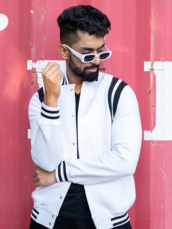 White Varsity Jacket (Unisex)