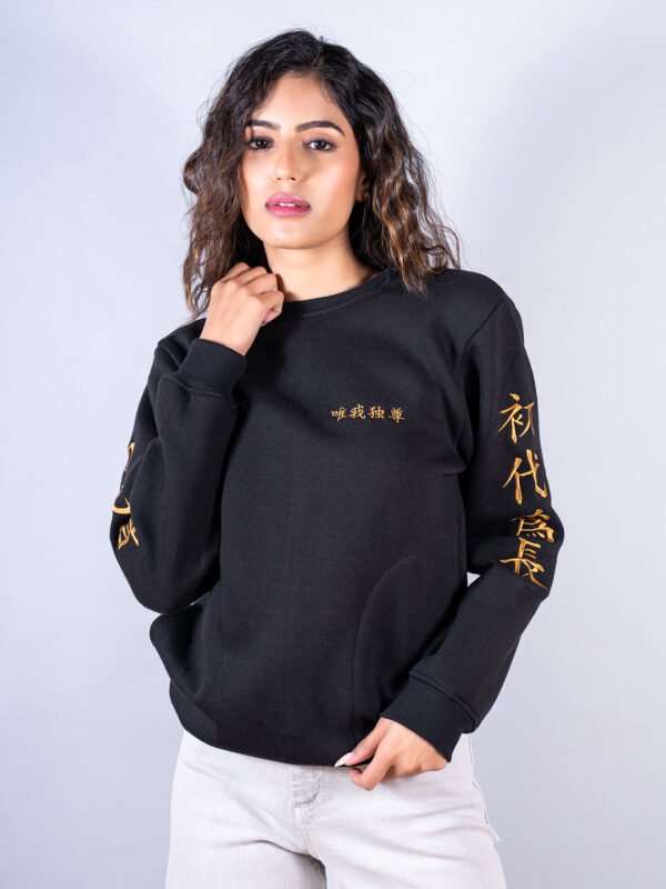 Black Tokyo Manji Anime Sweatshirt For Women