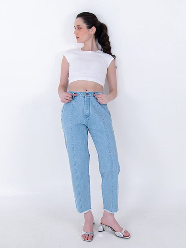 Verdant Light Blue Baggy-fit Jeans For Women