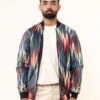 Multi Shoegaze Printed Velvet Jacket (Unisex)