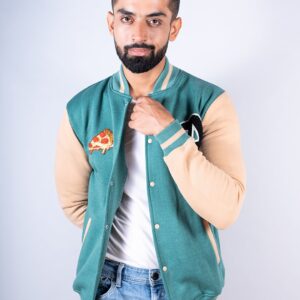 Pizza Sea Green LA Varsity Jacket (Unisex)