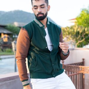 Color Block Varsity Jacket (Unisex)