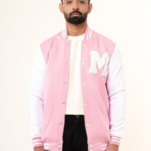 Baby Pink M Varsity Jacket (Unisex)