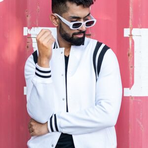 White Varsity Jacket (Unisex)