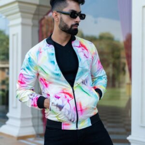 Colorful Printed Velvet Jacket (Unisex)