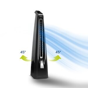 Kirdaram Surround B Black | BLDC Tower Fan with Remote & 7 Speeds